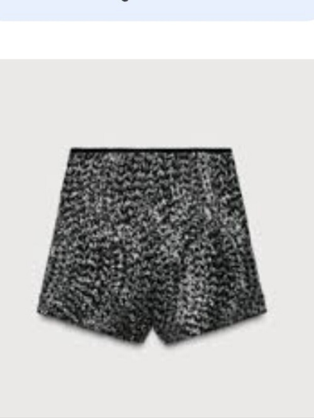 Do& Be Black and Silver High-Waist Sequin Shorts